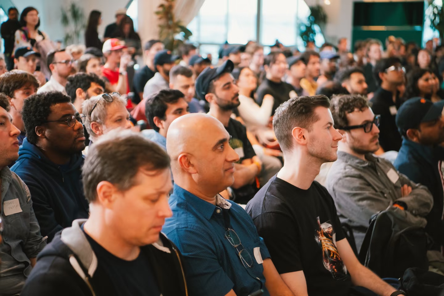 Audience at the Claude Code hackathon finals