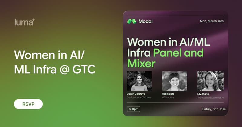 Women in AI/ML Infra panel at NVIDIA GTC